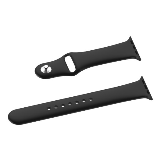 BeHello Premium Silicone Strap 42/44mm For Apple Watch Black BeHello Premium Silicone Strap 42/44mm For Apple Watch Black