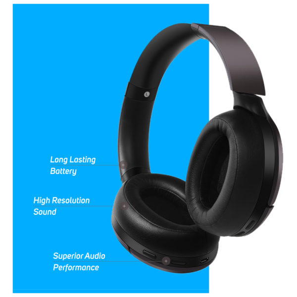 Play PLAYGO BH70 AI Based Wireless Noise Cancelling Headphones Grey Play PLAYGO BH70 AI Based Wireless Noise Cancelling Headphones Grey