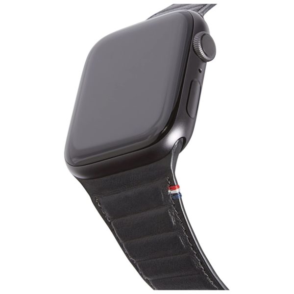 Decoded 38-40mm Leather Magnetic Traction Strap For Apple Watch Black Decoded 38-40mm Leather Magnetic Traction Strap For Apple Watch Black
