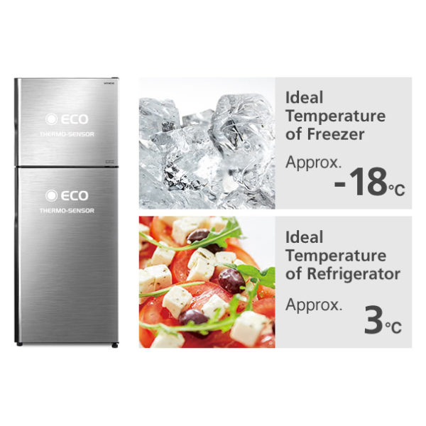 Hitachi Top Mount Refrigerator 330 Litres RH330PUK7KBSL Hitachi Top Mount Refrigerator 330 Litres RH330PUK7KBSL