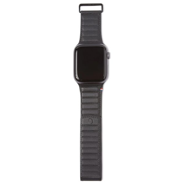 Decoded 38-40mm Leather Magnetic Traction Strap For Apple Watch Black Decoded 38-40mm Leather Magnetic Traction Strap For Apple Watch Black