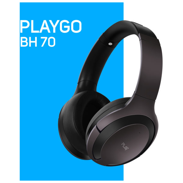 Play PLAYGO BH70 AI Based Wireless Noise Cancelling Headphones Grey Play PLAYGO BH70 AI Based Wireless Noise Cancelling Headphones Grey
