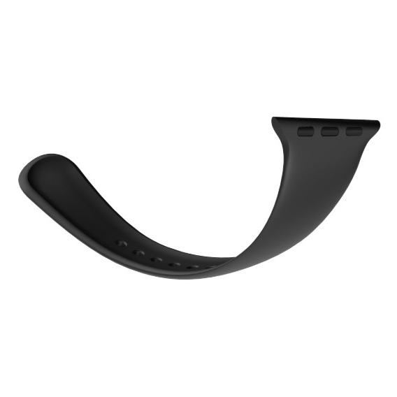 BeHello Premium Silicone Strap 42/44mm For Apple Watch Black BeHello Premium Silicone Strap 42/44mm For Apple Watch Black