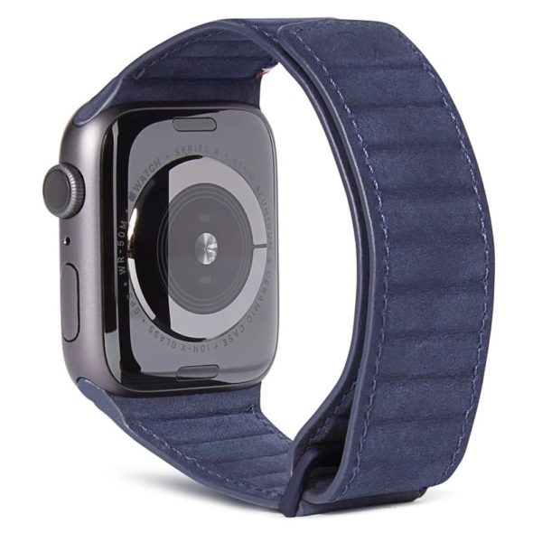 Decoded 38-40mm Leather Magnetic Traction Strap For Apple Watch Blue Decoded 38-40mm Leather Magnetic Traction Strap For Apple Watch Blue