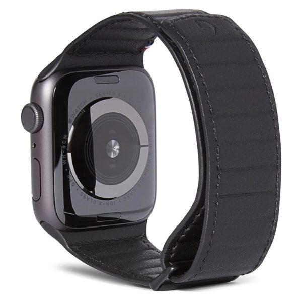 Decoded 38-40mm Leather Magnetic Traction Strap For Apple Watch Black Decoded 38-40mm Leather Magnetic Traction Strap For Apple Watch Black