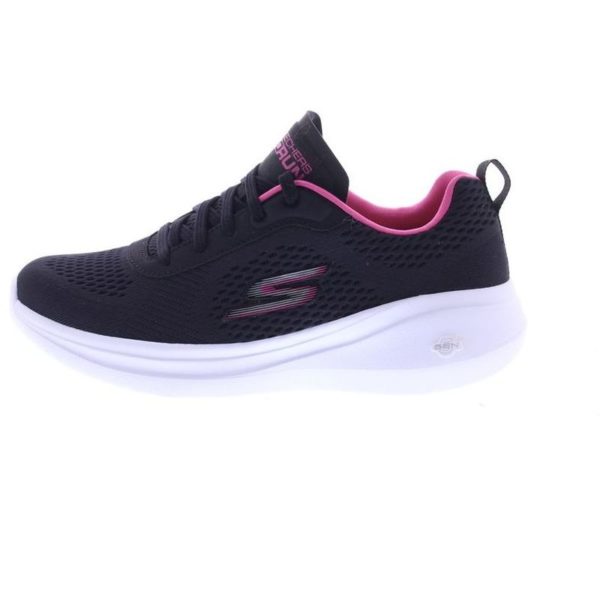 sketchers black and pink