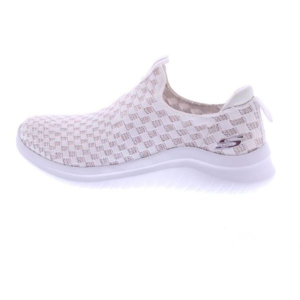 skechers white and gold