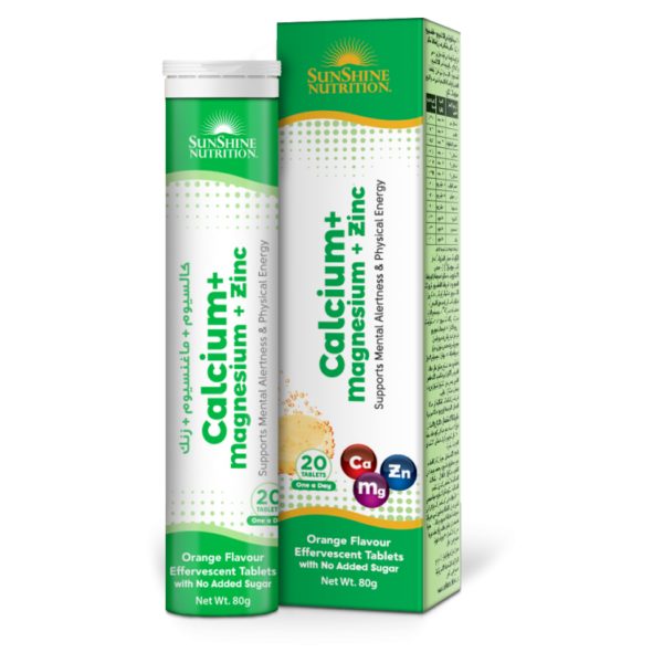Sunshine Nutr Calcium + Mag + Zinc Effervescent Tablets Sunshine Nutr Calcium + Mag + Zinc Effervescent Tablets