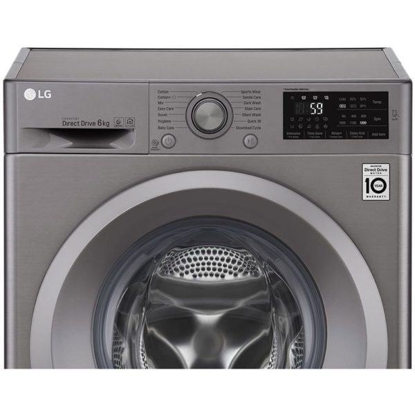 LG Front Load Washer 6kg F2J5NNP7S LG Front Load Washer 6kg F2J5NNP7S