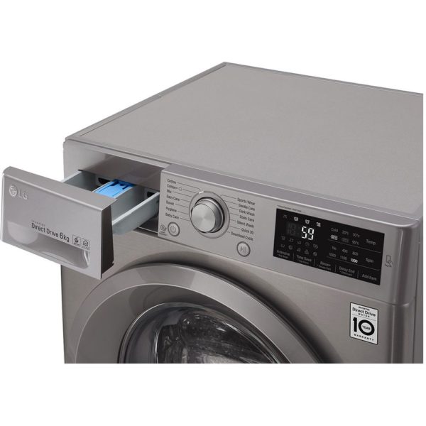 LG Front Load Washer 6kg F2J5NNP7S LG Front Load Washer 6kg F2J5NNP7S