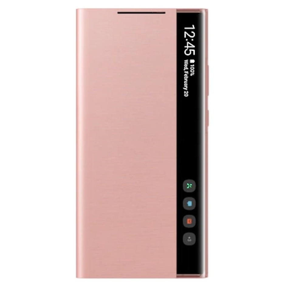 Buy Samsung Smart Clear View Cover For Galaxy Note20 Ultra Mystic Bronze In Dubai Sharjah Abu Dhabi Uae Price Specifications Features Sharaf Dg