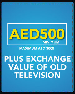 Plus exchange value of old television