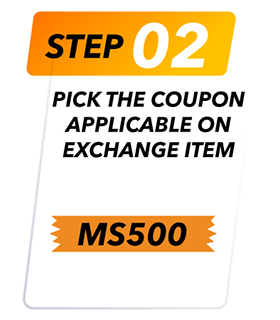 Pick the coupon applicable on exchange item