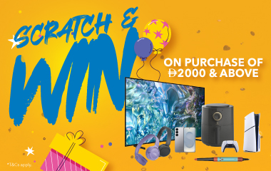 Spend AED 2000 and Get a chance to play scratch and win