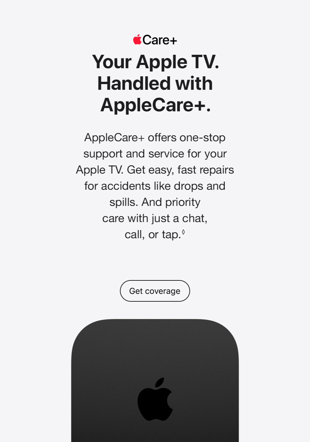 AppleCare+ for Apple TV