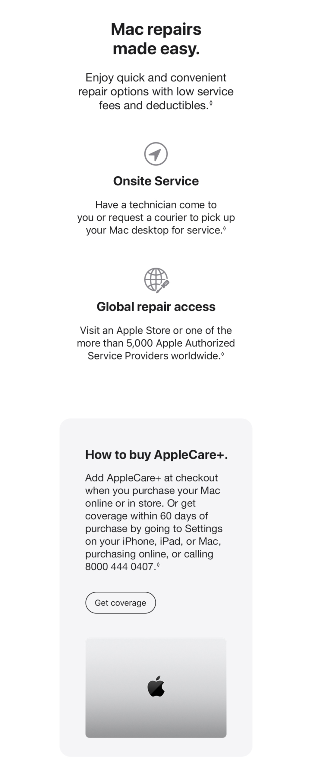 AppleCare+ for mac