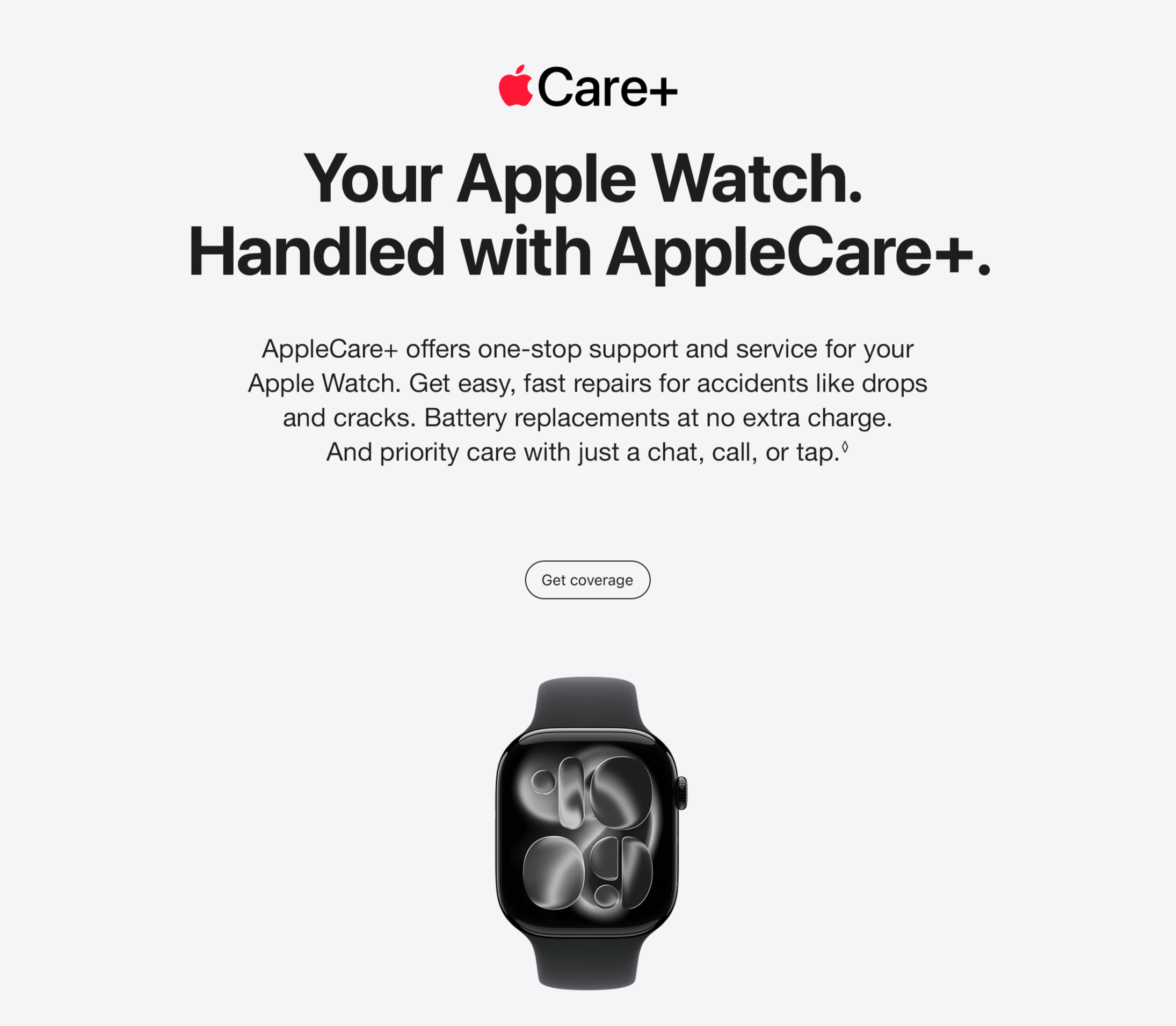applecare+ for apple watches