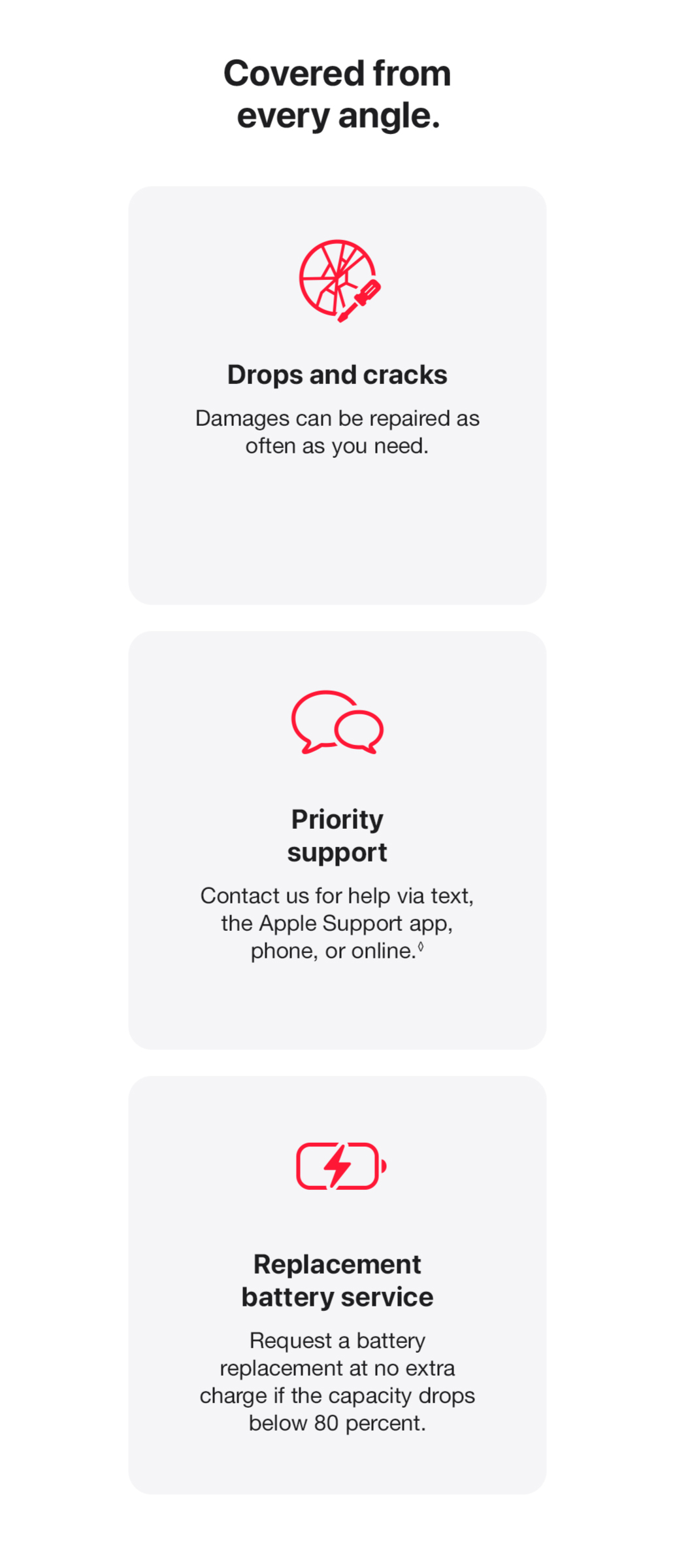 applecare+ for apple watches