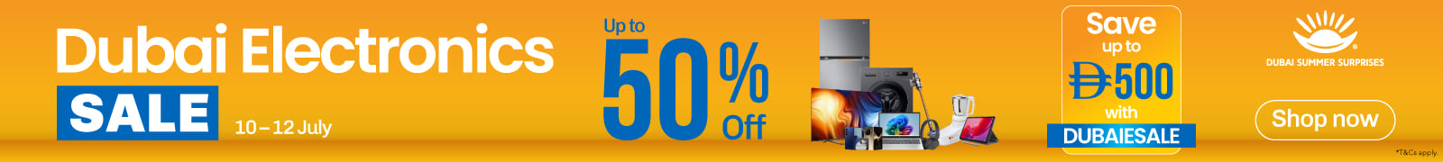 EN Dubai Electronics Sale Homepage Strip - Desktop