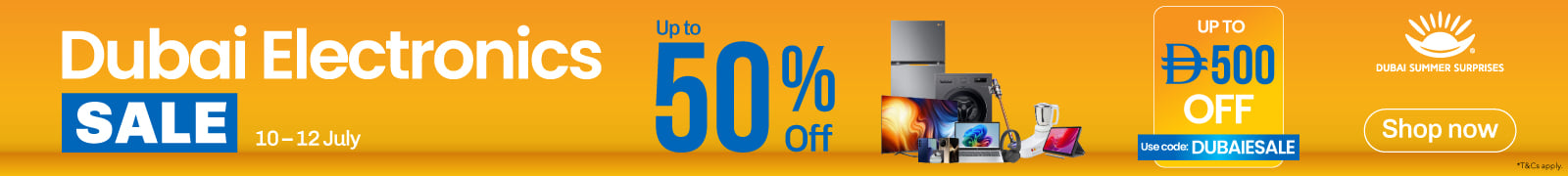 EN Dubai Electronics Sale Homepage Strip - Desktop