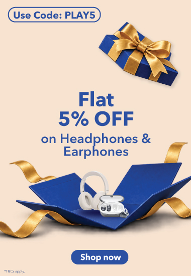 Flat 5% Off - Headphones & Earphones -mhf26