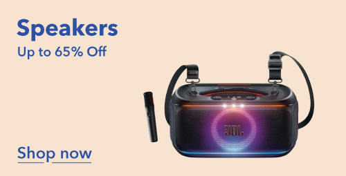 Speakers. Up to 65% off. Shop now.