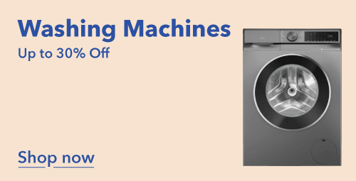 Washing Machines. Up to 30% off. Shop now.