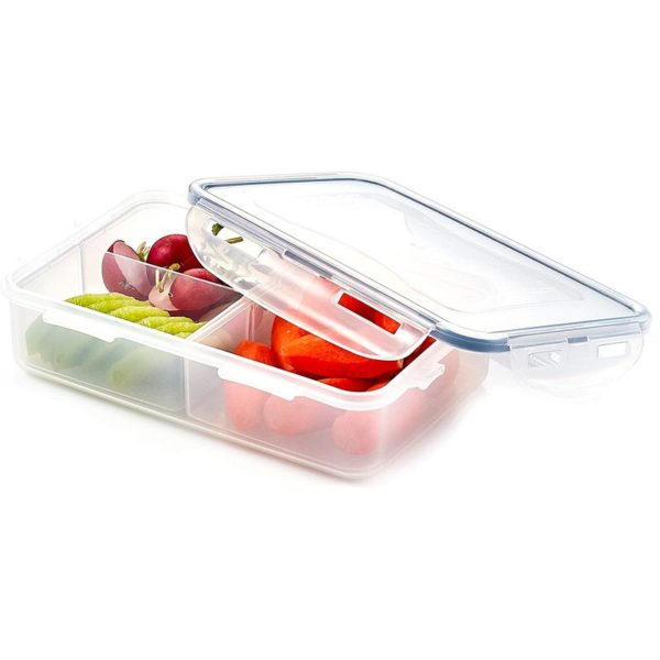Buy online Best price of Lock & Lock Divided Plastic Container 800 ml HPL816C in Egypt 2020